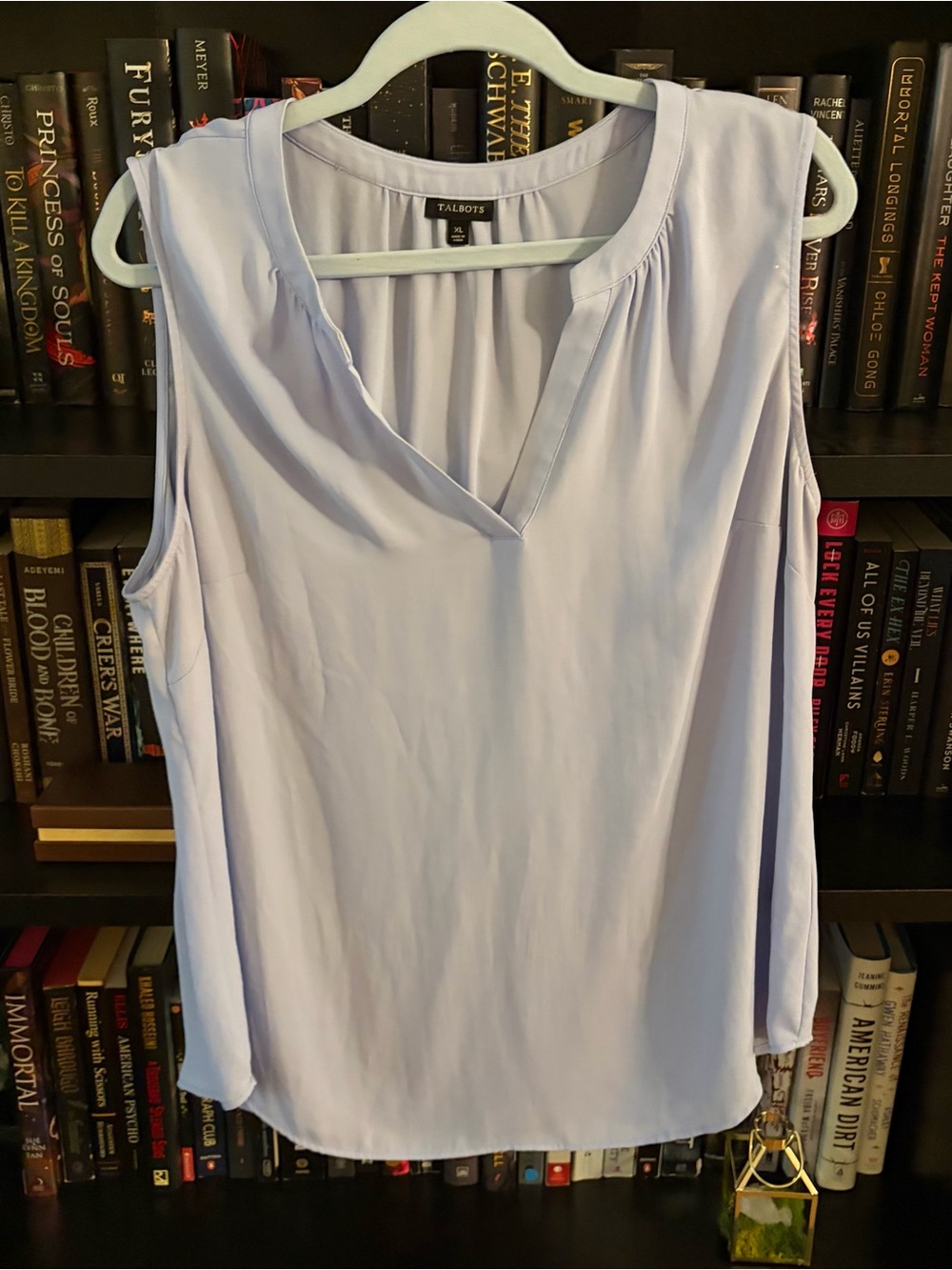 Talbots Light Blue V-Neck Sleeveless Tank Top